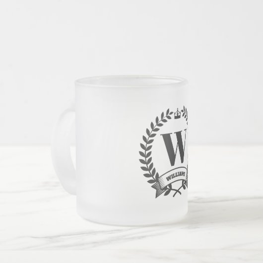 Monogramm Mattglastasse (Vorderseite Links)