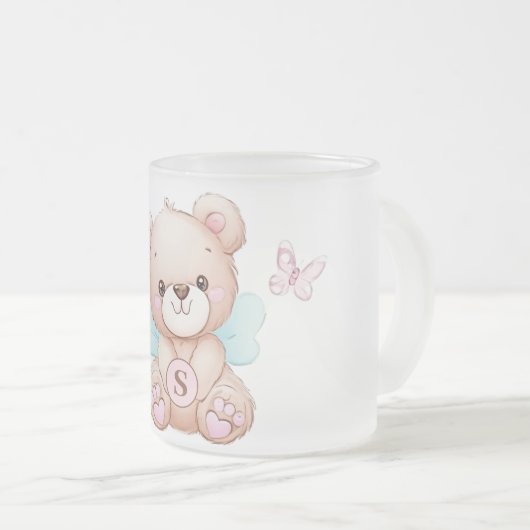 Monogramm Mattierte Tasse (VorderseiteRechts)