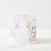 Monogramm Mattierte Tasse (Vorderseite Links)