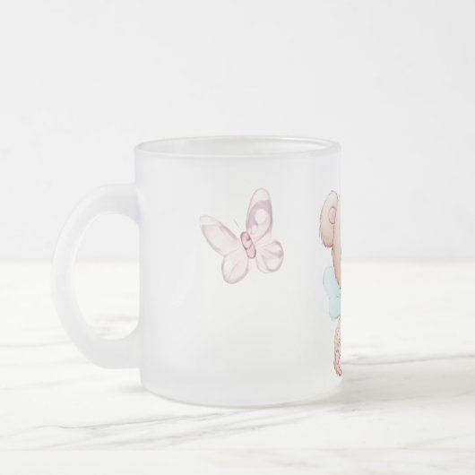 Monogramm Mattierte Tasse (Links)