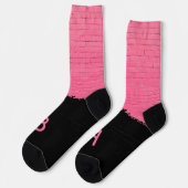 Monogramm Mauerziegel Socken (Linkes Detail)