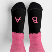 Monogramm Mauerziegel Socken (Oben)