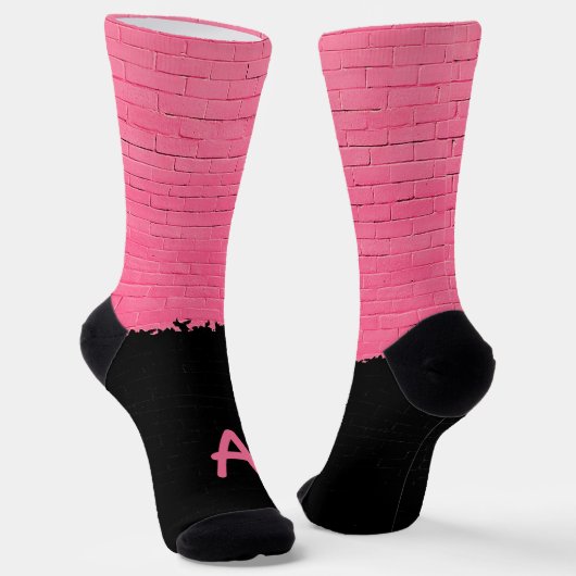 Monogramm Mauerziegel Socken (Gewinkelt)