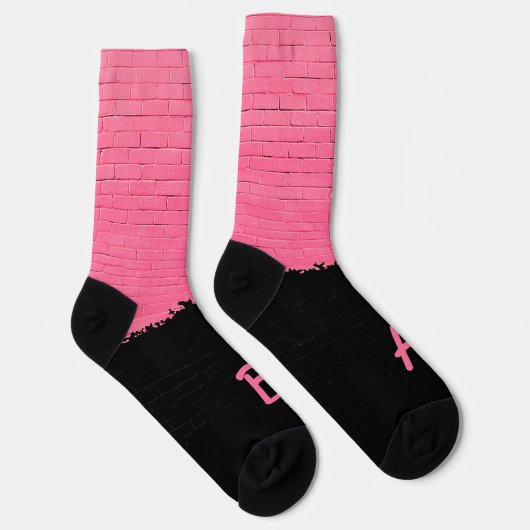 Monogramm Mauerziegel Socken (Rechts)