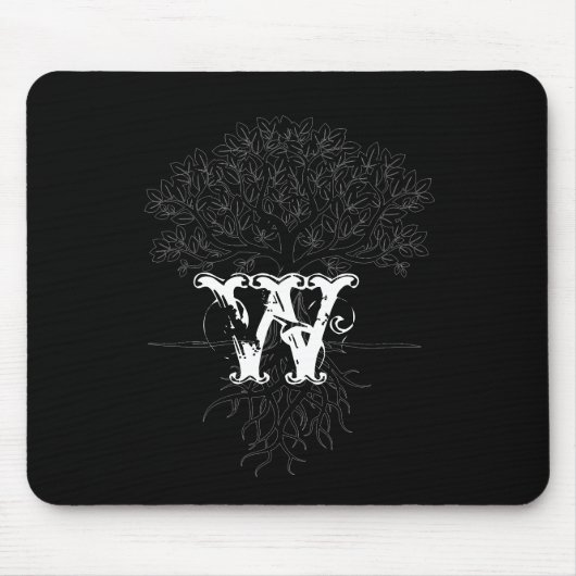 Monogramm-Maus-Pad Mousepad (Vorne)