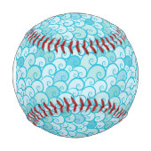 Monogramm-Meer-Muster Baseball (Vorderseite)