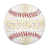 Monogramm mehrfarbiger Punkt Hintergrund Baseball (Vorderseite)