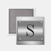 Monogramm Metallrahmen mit Schraubenziehrahmen Magnet (Vorderseite/Rückseite)