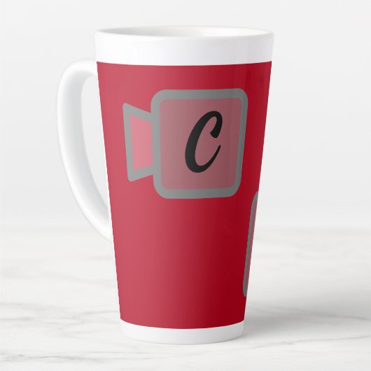 Monogramm Milchtasse (Linke Ecke)