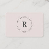 Monogramm, mindestens grau visitenkarte (Vorderseite)