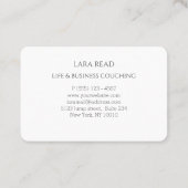 Monogramm, mindestens grau visitenkarte (Rückseite)