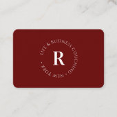 Monogramm, mindestens rot visitenkarte (Vorderseite)