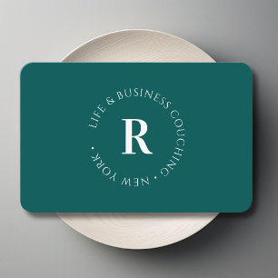 Monogramm, Mindestkarte für umweltfreundliche Unte Visitenkarte