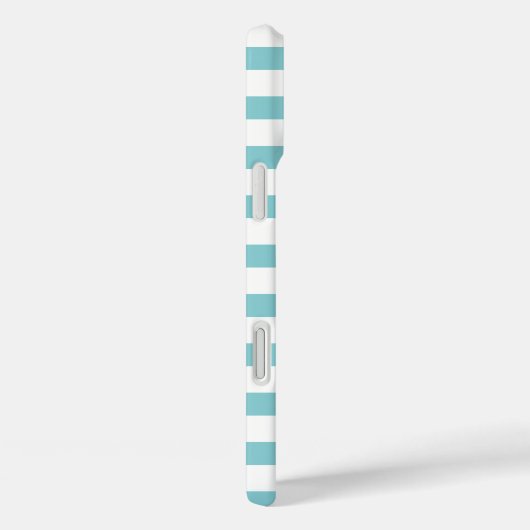 Monogramm Mini-Türkisstreifen Case-Mate iPhone Hülle (Rückseite / Rechts)