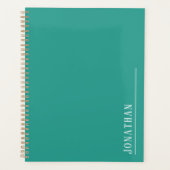 Monogramm-Minimalaqua Planer (Vorderseite)