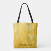 Monogramm minimalist einfaches chic falsches Gold Tasche (Rückseite)