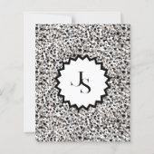 Monogramm-Minimalist grau schwarz beige Textur. (Vorderseite)