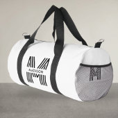 Monogramm Minimalist Retro Duffle Bag