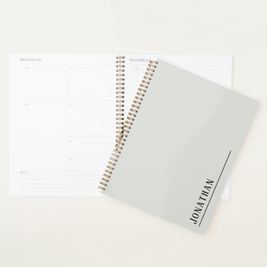Monogramm minimalistisch hellgrau planer (Anzeige)