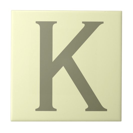 Monogramm Minimalistisch Name Anfänglich modern hi Fliese (Vorderseite)