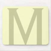 Monogramm Minimalistisch Name Anfänglich modern hi Mousepad (Vorne)