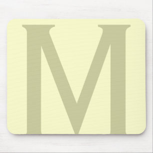 Monogramm Minimalistisch Name Anfänglich modern hi Mousepad