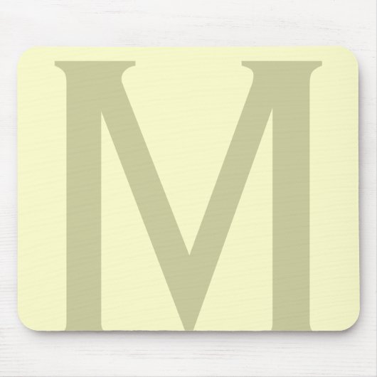 Monogramm Minimalistisch Name Anfänglich modern hi Mousepad (Vorne)