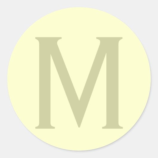 Monogramm Minimalistisch Name Anfänglich modern hi Runder Aufkleber (Vorderseite)