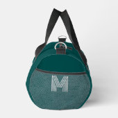 Monogramm Minimalistisch Retro Duffle Bag (Rechts)