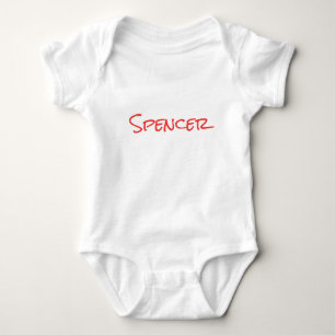 Monogramm minimalistischer benutzerdefinierter Nam Baby Strampler