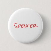 Monogramm minimalistischer benutzerdefinierter Nam Button (Vorderseite)