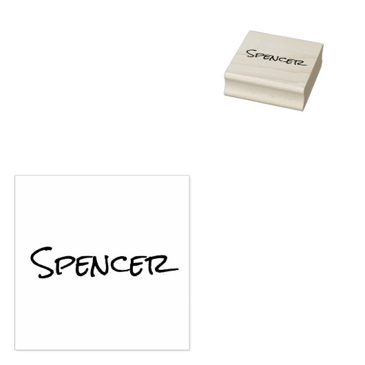 Monogramm minimalistischer benutzerdefinierter Nam Gummistempel (Stempel)