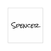Monogramm minimalistischer benutzerdefinierter Nam Gummistempel (Prägung)