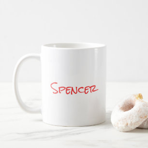 Monogramm minimalistischer benutzerdefinierter Nam Kaffeetasse