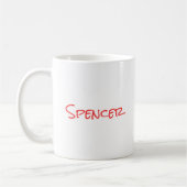 Monogramm minimalistischer benutzerdefinierter Nam Kaffeetasse (Links)