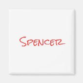 Monogramm minimalistischer benutzerdefinierter Nam Magnet (Vorne)