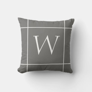 monogramm minimalistisches Design, individuelles K Kissen