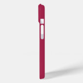 Monogramm minimalistisches Kirschrosarot Case-Mate iPhone Hülle (Rückseite / Links)