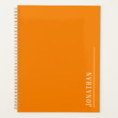 Monogramm-Minimalorange Planer (Vorderseite)