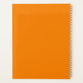 Monogramm-Minimalorange Planer (Rückseite)