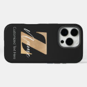 Monogramm mit Anfangsbuchstabe Z und individuellem Case-Mate iPhone Hülle (Rückseite (Horizontal))