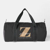 Monogramm mit Anfangsbuchstabe Z und individuellem Duffle Bag (Rückseite)