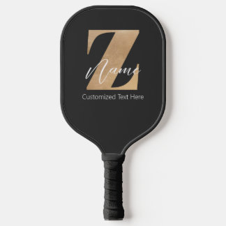 Monogramm mit Anfangsbuchstabe Z und individuellem Pickleball Schläger