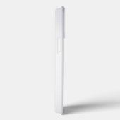 Monogramm mit atemberaubendem weißem Metallic Case-Mate iPhone Hülle (Rückseite / Rechts)