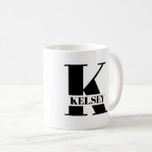 Monogramm mit Bibelverse Kaffeepause Tasse (VorderseiteRechts)
