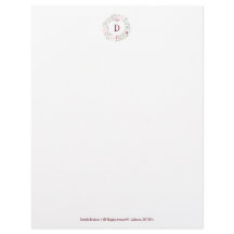 Monogramm mit Blumen