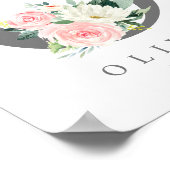 Monogramm mit Buchstabe O, erste Drucke (Ecke)