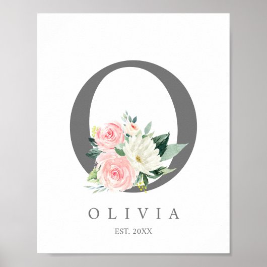 Monogramm mit Buchstabe O, erste Drucke (Vorne)