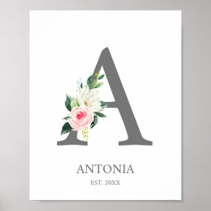 Monogramm mit dem Buchstaben A, Anfangsbuchstaben- Poster