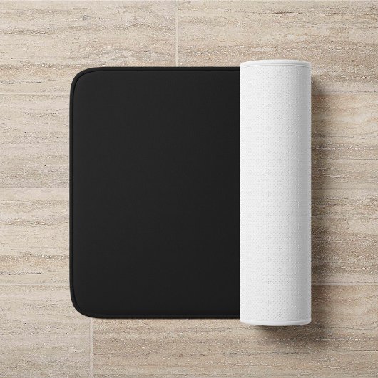 Monogramm mit dem Namen Black Gold Elegant Badematte